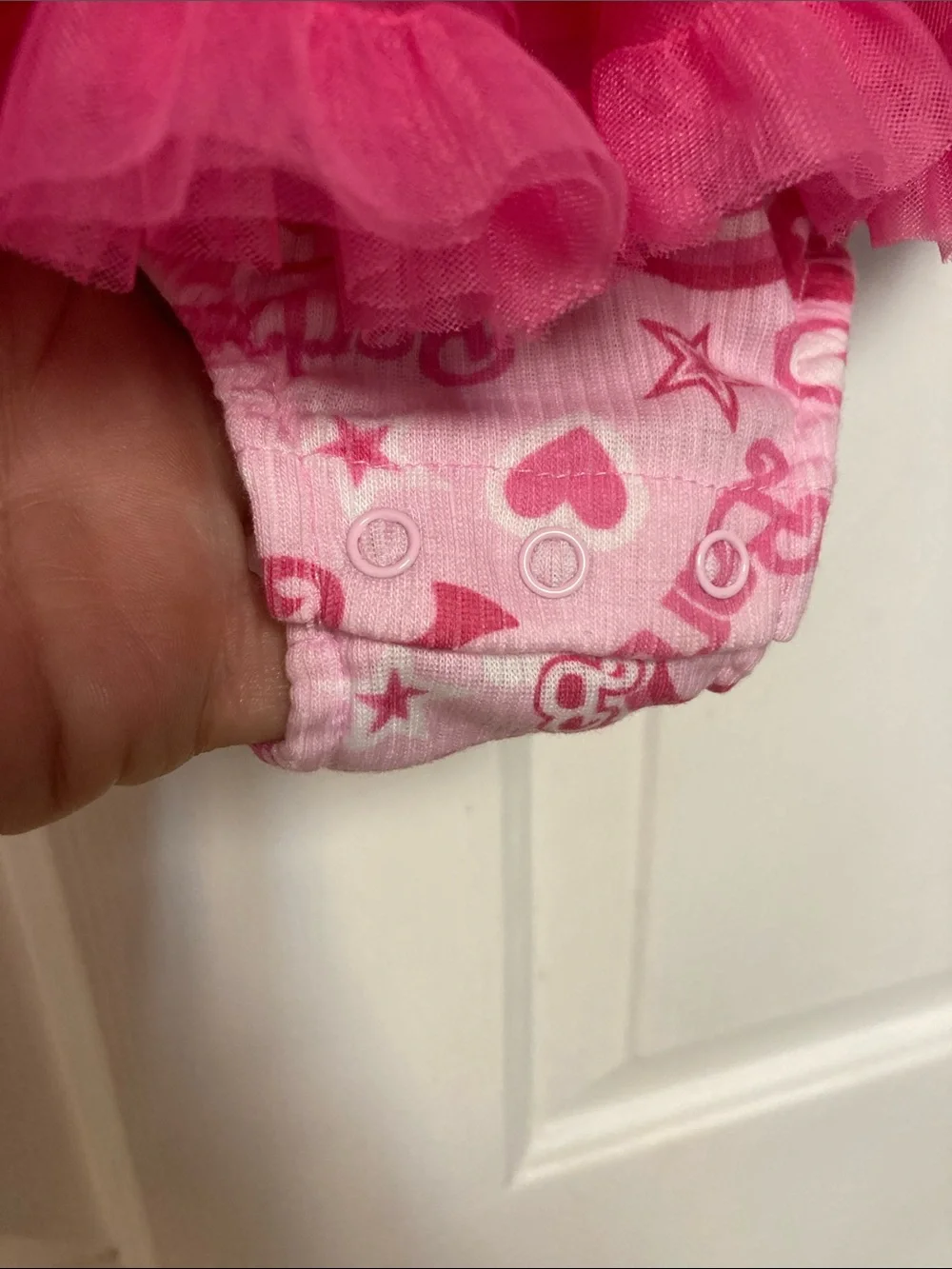 Barbie Hot Pink and Light Pink Tulle Tutu Dress with Bow Headband